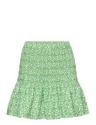 Crystal Skirt Ditzy Print Green A-View