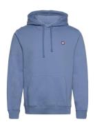Ian Patch Hoodie Blue Double A By Wood Wood