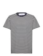 Adrian Stripe T-Shirt Navy Les Deux