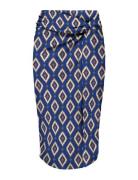 Onlleah Knot Skirt Ex Ptm Navy ONLY