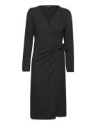 Onlmerle L/S Wrap Midi Dress Jrs Black ONLY