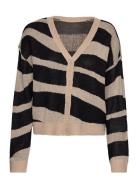 Vilava Rev L/S Jacquard Knit Cardigan/Pb Brown Vila