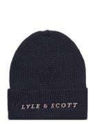 Ribbed Beanie Navy Lyle & Scott