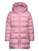 Quilted Long Coat Pink Mango