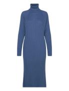 Yasmavi Knit Midi Rollneck Dress Noos Blue YAS