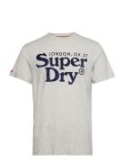 Venue Classic Logo T Shirt Grey Superdry