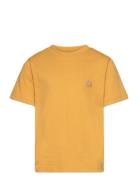 Regular Fit Badge T-Shirt - Gots/Ve Yellow Knowledge Cotton Apparel