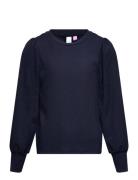 Vmlina Ls O-Neck Top Jrs Girl Navy Vero Moda Girl