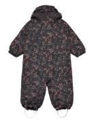 Coverall W. 2 Zip- Aop Patterned Color Kids