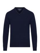 Lambswool V Neck Navy Hackett London