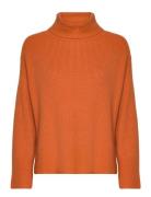 Knit Rib Turtleneck Orange Tom Tailor