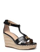 Large Croc Emboss-Hale Ii-Es-Wed Black Lauren Ralph Lauren