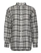 Relaxed Fit Plaid Linen Shirt Black Polo Ralph Lauren