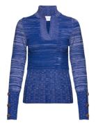 Lania Knit Turtleneck Blue Hosbjerg