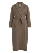 Objclara Over Wool Coat A Div Brown Object