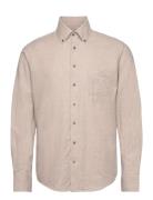 Bs Cotton Casual Modern Fit Shirt Beige Bruun & Stengade