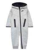 Nkn Tech Fleece Hooded Coveral / Nkn Tech Fleece Hooded Cove Grey Nike