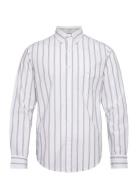 Reg Ut Poplin Stripe Shirt White GANT