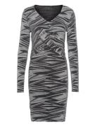 Onlqueen L/S V-Neck Glitter Dress Jrs Grey ONLY