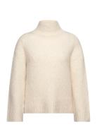 Slfgabella Ls Knit High-Neck W Cream Selected Femme