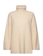 Slfmary Ls Long Knit Roll Neck Cream Selected Femme
