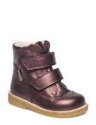 Boots - Flat - With Velcro Purple ANGULUS