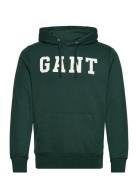 Gant Logo Sweat Hoodie Khaki GANT