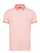 Mouline Tipped Slim Polo Pink Tommy Hilfiger