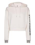 Reg Monotype Slv Crop Hoodie White Tommy Hilfiger