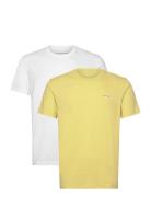 2 Pack Monologo T-Shirt Yellow Calvin Klein Jeans