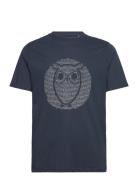 Regular Fit Owl Chest Print - Gots/ Navy Knowledge Cotton Apparel
