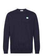 Etienne Patch Knit Navy Les Deux