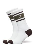 William Stripe 2-Pack Socks White Les Deux