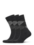 True Ankle Argyle Black Amanda Christensen