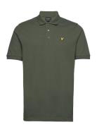 Textured Tipped Polo Shirt Green Lyle & Scott