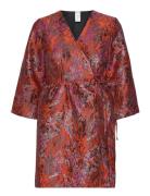 Yasjasta 3/4 Wrap Dress - Show Red YAS