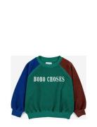 Bobo Choses Color Block Sweatshirt Green Bobo Choses