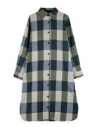 Plaid Check Shirt Dress Blue Bobo Choses