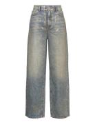 Wideleg Foil Jeans Blue Mango