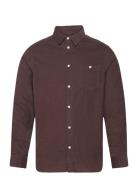 Regular Fit Corduroy Shirt - Gots/V Burgundy Knowledge Cotton Apparel