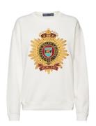 Embroidered-Crest Fleece Sweatshirt White Polo Ralph Lauren