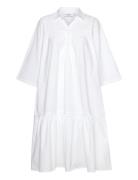 Mschdanaya Cenilla 3/4 Dress White MSCH Copenhagen