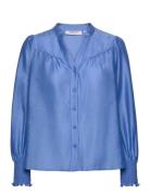 Mschkaliko Romina Shirt Blue MSCH Copenhagen