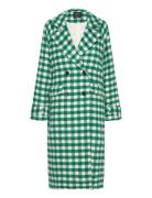 Coat Harper Check Green Lindex