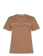Reg Printed Graphic T-Shirt Brown GANT