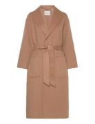 Handstitched Belted Coat Beige GANT