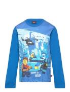 Lwtano 122 - T-Shirt L/S Blue LEGO Kidswear
