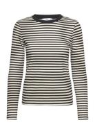 Striped Long Sleeves T-Shirt Black Mango