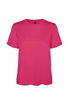 Vmpaula S/S T-Shirt Ga Noos Pink Vero Moda