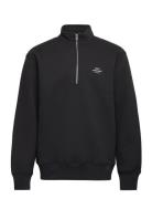 Standard Half Zip Logo Sweat Black Mads Nørgaard